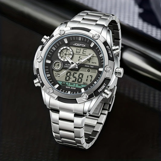 JOEFOX The Executive Business Watch — Silver Black Dial — Classic Business Watch