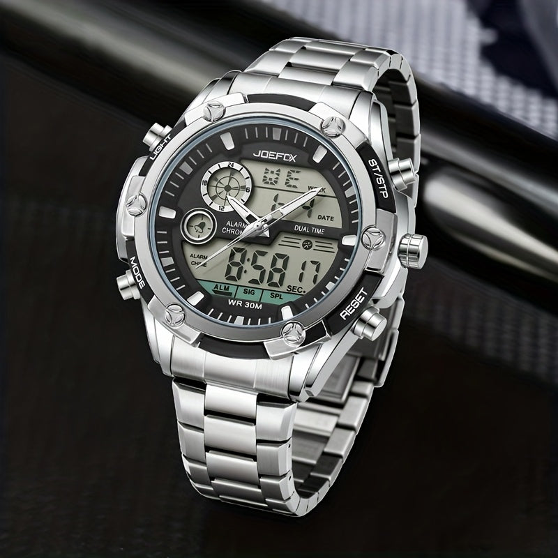 JOEFOX The Executive Business Watch — Silver Black Dial — Classic Business Watch